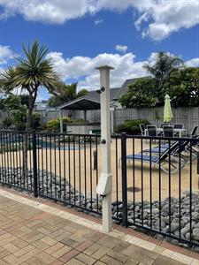 Outdoor shower to rinse off after being at the beach
Ocean Breeze