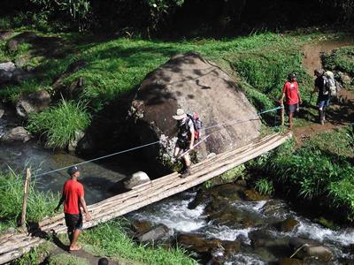 Bridge crossing at Efogi Village - Kavae Creek
