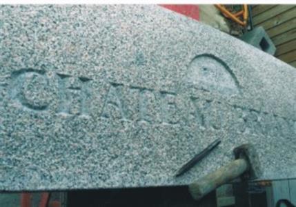 Hand carved V-Cut lettering
A World of Stone