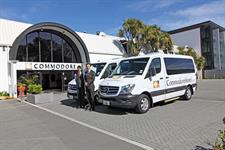 Vans small – 24 hour Complimentary Shuttle Service
Commodore Hotel, Christchurch Airport