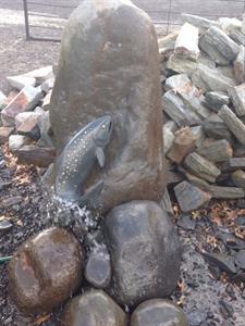 Carved trout water feature
A World of Stone