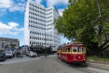 DH Christchurch - Exterior with Tram RL2
Distinction Christchurch Hotel