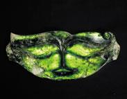 Marikoriko Mask Carved from translucent NZ Marsden Jade
Ian Boustridge - Jade Sculptor